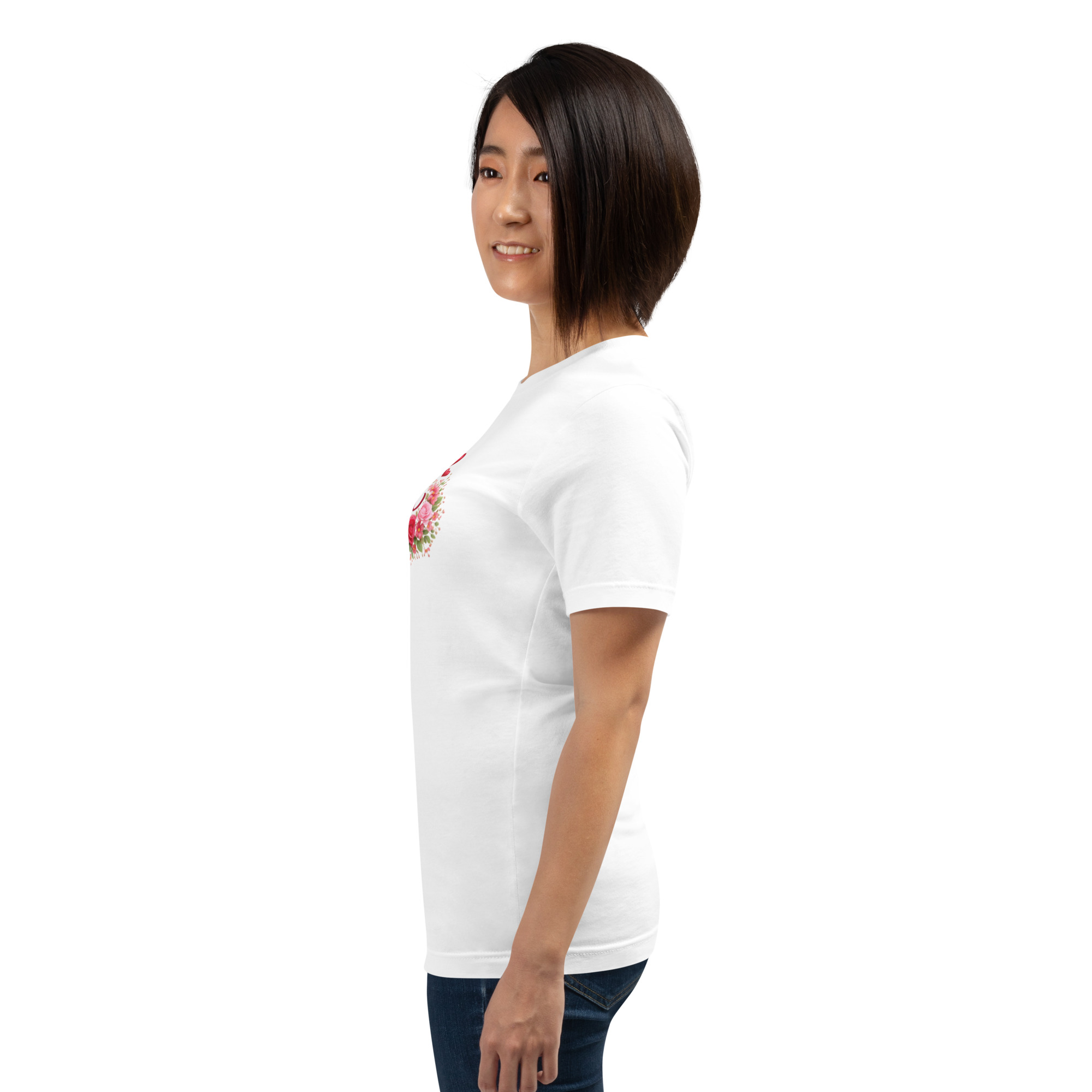 World's Best Mom Red Flowery T-Shirt - Image 14