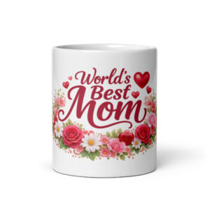 White Glossy World's Best Mom Coffee Mug