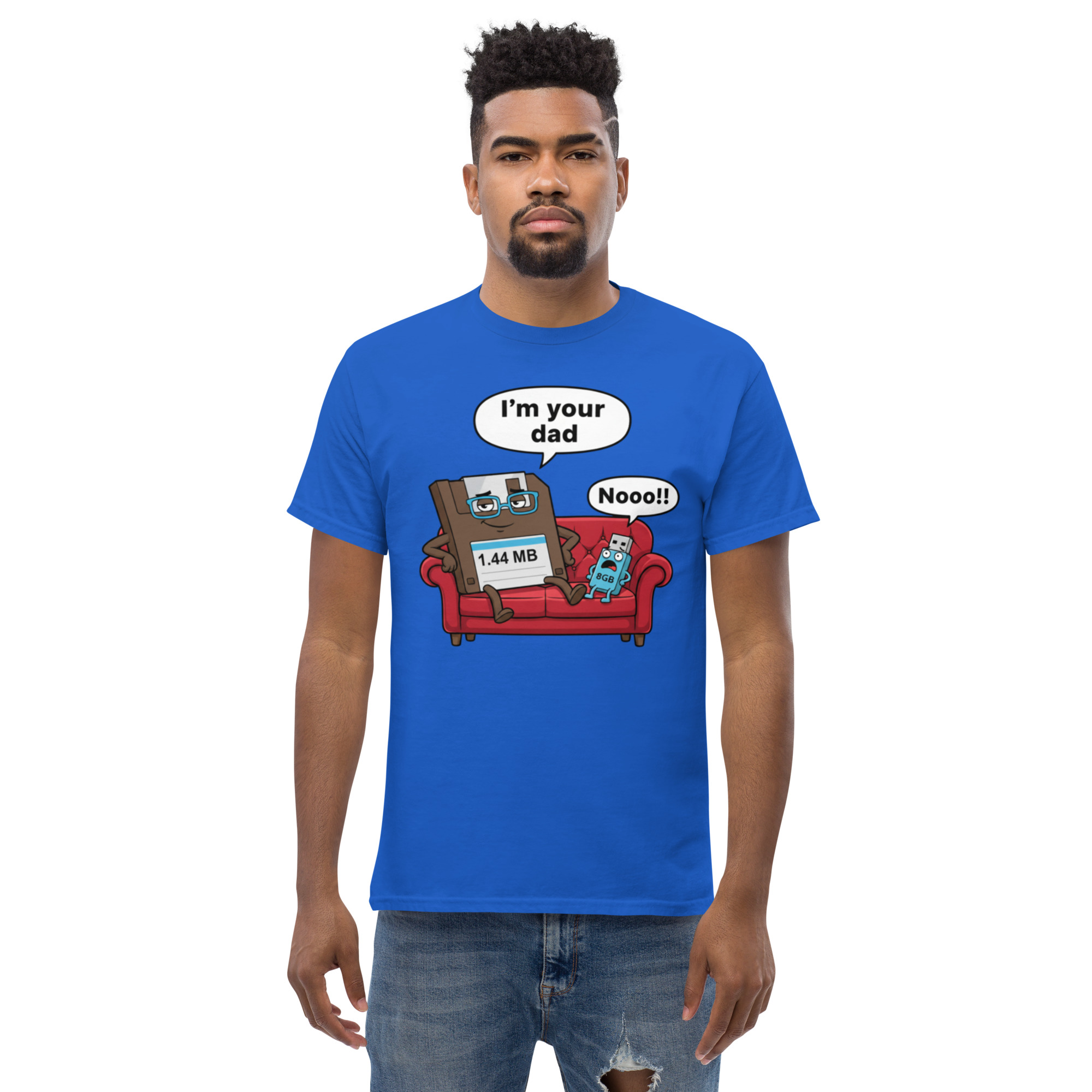 I'm Your Dad 1.44 MB vs 8 GB T-Shirt - Image 11