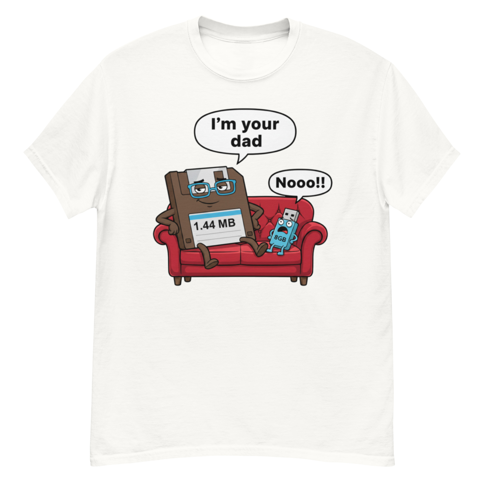 I'm Your Dad 1.44 MB vs 8 GB T-Shirt - Image 6