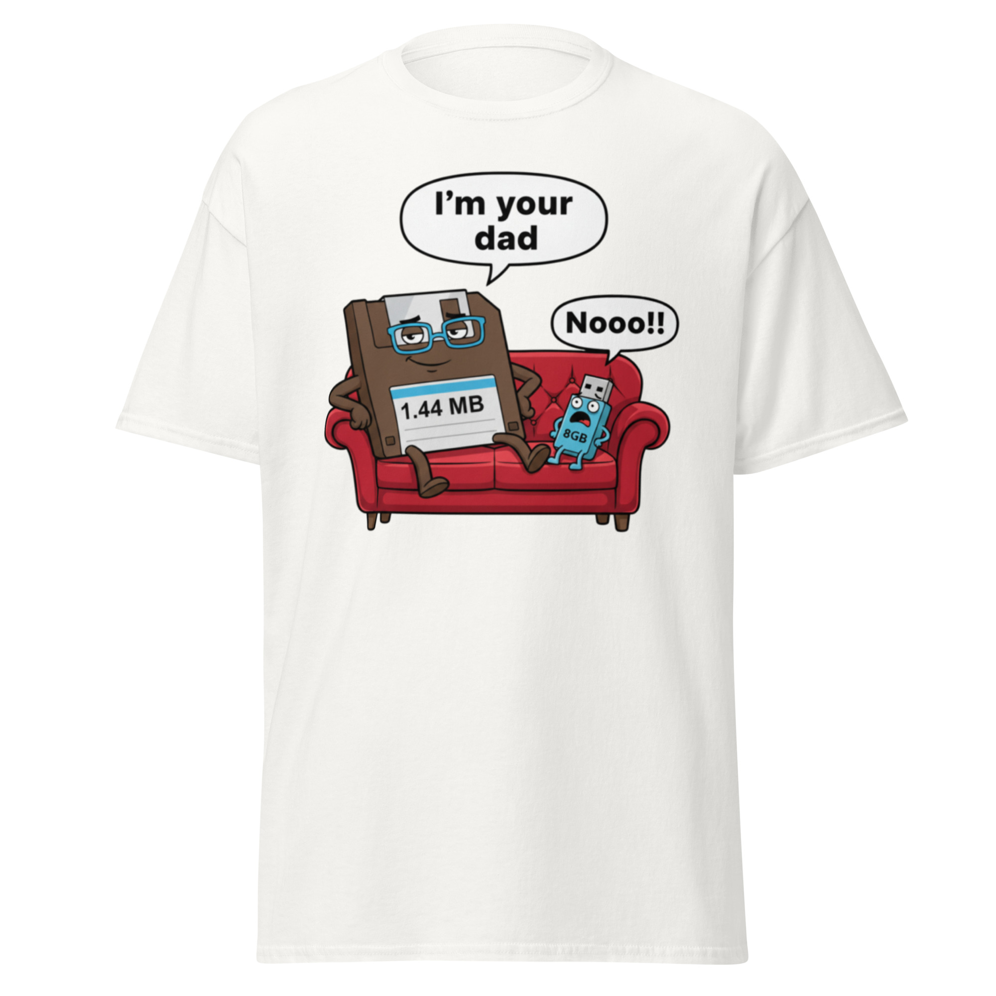 I'm Your Dad 1.44 MB vs 8 GB T-Shirt - Image 3